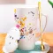 Ceramic 500ml Coffee Mug Creative Forest Star Art Pattern Cup Milk With Lid Spoon Home Drinkware Lovers Wedding