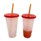 700ml Magic Cup Reusable Color Changing Cold Cups Tumbler With Lid Blood Vampire Party Cup Haunted House Drink Halloween