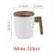 Package Wooden Handle With Cover Coffee Cup Lovers Coffee Mugs Ceramic Coffee Mug Cup Wooden Coffee Cup