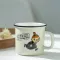 Imitation Enamel Cup Cartoon Milk Cup Ceramic Cup Mug Cup Retro Children Cup