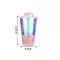 Gold Plating Pineapple Mugs Plastic Double Layer Water Bottle With Pink Travel Portable Juice Coffee Milk Cup Drinkware