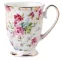 European Bone China Coffee Milk Mug Ceramic Creative Floral Painting Water Cup Afternoon Teacup Kitchen Drinkware s