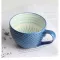 Creative Ceramic Nordic Style Large Capacity Embossed European Coffee Mug Flower Cups Breakfast Milk Tea Juice Mug