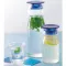 IWAKI KBT2887 -BL Water bottle with a 1300 ml lid with blue, Japanese glass, clear and very light water.