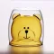 Glass Mugs Double Wall Glass Bear Cat Dog Animal Double-Layer Glass Mug Coffee Cup Mug Cute Tea Milk Cup