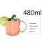 550ml 1/4 Pcs 18 Ounces Hammered Copper Plated Moscow Mule Mug Beer Cup Coffee Cup Copper Plated Canecas Mugs Travel Mug