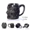 COOLEST GOOLESTIC SKULL RESINLESS STEELS STEEL STEEL BEER MUG KNIGHT TANKARD HALLOWEEN COFFEE CUP TEA MUG PUB BAR DECOR