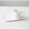 Nordic Ceramic Coffee Cup with Spoon and Saucer Set Creative European Luxury Breakfast After Tableware Tay Set