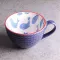 Creative Ceramic Mug Nordic Style Large Capacity Embossed European Coffee Mug Flower Cups Breakfast Milk Tea Juice