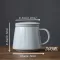 Creative Ce rate Tea Infusers Cup with Lid Cover Filter Wooden Handle for Milk Coffee Tumbler Customizable Decor
