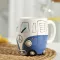 Creative Hand Painted Double Bus Cup Retro Ceramic Cup Coffee Milk Cup Beverage