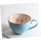 CUP Hand-Painted Tea Cup Cup Embossed Breakfast Cup Creative Ceramic Couple Cup Milk Cup Milk Cereal Cup Water