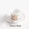 Creative Leopard Anamorphic Cup Mirror Reflection Cup Zebra Mug Luycho Coffee Tea Set With Coaster 90ml-220ml