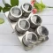 6pcs/set Magnetic Spice Jars With Wall Mounted Seasoning Box Magnetic Dustproof Visible Stainless Steel Spice Organizer Rack