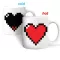 Creative Heart Magic Temperature Changing Cup Color Changing Chameleon Mugs Heat Sensitive Cup Coffee Tea Milk Mug Novelty S