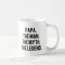 PAPA The Man The Man the Legend Funny Mug Terther Tea Cup Sweet Funny Mugs Cups for GirLfriend Boyfriend Novelty Valentine Coll