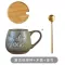 Luxury Ceramic Coffee Mug with Spoon Handmade Couple Large Cute Cup Office Japanse Coffee Cup Travel Milk Breakfast Tea Cups