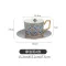 European Style Small Luxury Coffee Cup Dish Tea Cup Set Morocco Style Cup Ins Style English Afternoon Tea Cup