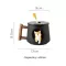 420ml Cute Cartoon Shiba Inu Mug Ceramic Coffee Mugs Tea Cup with Lid Spoon Large Capacity Drinkware Water Cup Couple