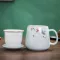 Ceramics Mug Large Cute Stirring Tea Cartoon Print Porcelain Personalized Cup 1 Piece Cartoon Interesting Large Mugs Kk60mk
