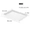Big Serving Tray Rectangular Plastic Tray Food Service for Restaurant Home Hotel Storage Traile