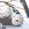 Flamingo Milk Coffee Mugs Ceramic Mug Travel Cup Cute Cat Foot Ins 72*85mm 350mml
