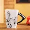 Nordic Porcelain Music Milk Mug Creative Violin Guitar Style Ceramic Coffee Cup Teacups With Handle Drinkware Novelty S