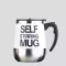 Hometree 1PC Automatic Coffee Mixing Cup with Lid Stainless Steel Steel Self Stiring Mug Protein Shaker Smicer Smicer Blender Cup HK07