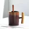 260-300ml Creative Ceramic Coffee Mug Tumbler Rust Glaze With Wooden Handle Tea Milk Beer Water Cup Home Office Drinkware