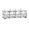 3/4grid Acrylic Transparent Seasoning Box Salt And Pepper Kitchen Spice Container Condiment Storage With Spoon Seasoning Box Set