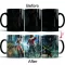 One Piece Black Crazy Luffy Mug 350ml Color Changing Coffee Mugs Cup Moring Milk Cup Mugs For Boy Friends Dropshipping