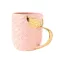 UPORS 420ml Creative Ce rate Cup Mermaid Coffee Mug Pearl Gold Ceramic with Handle Milk Cup Birthday S