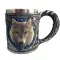 Medieval Retro Striking Warrior Tankard Viking Terror Skull Mug 3D Wolf Beer Coffee Tea Cups Wine Glass Halloween