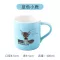 With Cover Cute Dog Cat Claw Coffee Tea Mug Cherry Double-Layer Ceramic Juice Cup Transparent Pink Milk Mug Water Cup