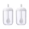 2pcs Kitchen Sugar Bowl Salt Pot Pepper Storage Jar Seasoning Container Plastic Condiment Spice Holder With Cover And Spoon