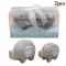 2PCS Seasoning Container Set Cute Ceramic Starfish Shell Owl Fish Spice Shaker Spicer Spicer Kitchen Gadget Spices Container
