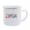 Stainless Steel Camping Coffee Mug You Just Got Litt Up Retro Enamel Birthday Outdoors Metal Enamel Campfire