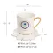Turkish Ins Wind Light Luxury Ceramic Cup European-Style Small Exquisite Coffee Cup And Saucer Set Home Afternoon Tea Cup