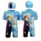 Disney ชุดว่ายน้ำเก็บอุณหภูมิ ชุดว่ายน้ำกันหนาว ผ้านีโอพรีน Neoprene ลายการ์ตูน Frozen โฟรสเซ่น จาก NADreams สีฟ้า