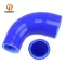 Possbay 38-76mm 1.5'' To 3.3'' 90 Degree Car Elbow Silicone Hose Reducer Coupler Blue Adjustable Turbo Pipe Hose