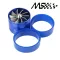 Supercharger Turbo Air Intake Fuel Saver Fan Single Propeller - Blue High Quality