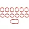 4PCS/6PCS Red Rubber Intake Manifold Gaskets Inlet Selen Repair Kit for BMW E38 E39 E53 E61 E61 E70 E83 E87 E991 E91