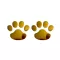 4 ชิ้นรถสติกเกอร์ออกแบบเย็นตีน 3D สัตว์สุนัขแมวหมีเท้าพิมพ์รอยเท้ารูปลอกสติกเกอร์รถเงินทองประดับยนต์