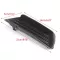 Accessories Fog Light Cover Car Auto Exterior Front Bumper Black Plastic