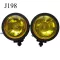 2PCS Round Motorcycle Car SUV Halogen Fog Light Spot Lamp Spotlight