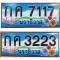 License license plate auction sign, beautiful number sign