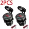 12V/24V Dual USB Car Charger Outlet Switch Waterproof Dustproof Cap LED Car Sockets for Phone Tablet Camera GPS DVR