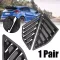 Mayitr 1pair Matte Black Rear Quarter Window Side Louvers Vent Trim For Ford Focus Hatchback 4 Door 2012-