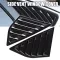 For Ford Focus Hatchback 4 Dr 12-18 2pcs Abs Black Rear Quarter Panel Window Side Louvers Vent Carbon Fiber