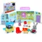 Thetoy, children's toys, dolls, foldable dolls, can be carried with play equipment, size A. 8x, 22x S. 16 cm. And doll house